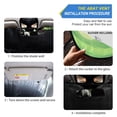 thumbnail image 3 of Foldable Car Windshield Sunshade UV Sun Visor Protector Blocks UV Rays Keeps Vehicle Cool 57x31.5 Inch White Wolf Of The Ice, 3 of 8