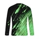 thumbnail image 4 of Blusas y camisas de manga larga y cuello redondo para hombre, camisetas casuales con estampado de moda y cuello redondo, blusas de licra de manga corta para hombre., 4 of 4