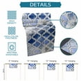 thumbnail image 7 of Blue Morocco Plaid Table Runners 72 Inches Long, Cotton Linen Fabric Table Runner Dresser Scarf, Distressed Abstract Painted Vintage Tablerunner for Party/Kitchen/Dinner/Wedding Decor 13''x72'', 7 of 7