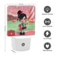 thumbnail image 2 of Vanellope Luz nocturna LED con sensor de anochecer a amanecer para dormitorio, baño, pasillo, escaleras - Lámpara LED nocturna de enchufe, 0.5W - 1 pieza, 2 of 6