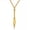 Gold, variant on Fashion Jewelry Arrow Head Pendant Long Chain Necklace Stainless Steel Gift-Black