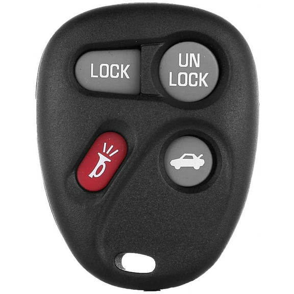 ECCPP Replacement for 1X 4 Buttons Replacement Keyless Entry Remote Control Car Key Fob Shell Case for Cadillac for Chevy for Buick for GMC Series KOBLEAR1XT Fits select: 2000-2005 CHEVROLET IMPALA