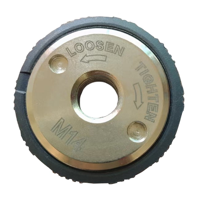 Hioecau Angle Grinding Tool Flange Nut M14 Quick Release Locking Nut Anti-Loosening Flange Lock Nut 5/8 Threaded Grinder Discs Replacement Parts