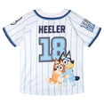 thumbnail image 3 of Bluey Bingo Mesh Baseball Jersey Athletic V-neck Button Down Shirt Infant to Little Kid, 3 of 5