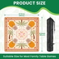 thumbnail image 2 of Mahjong Mat 31.5" x 31.5" Tropical Pineapple Palm Leaf Vibrant Floral Mandala Design Non-Slip Noise Reduction American Mahjong Tiles Table Cover for Dominoes Poker Card Board Games Gift, 2 of 8