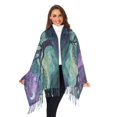 thumbnail image 3 of FORMRS Womens Scarf Winter Soft Long Big Warm Shawls Wrap Tassel Scarves, Moonlight Forest, 3 of 9