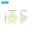 thumbnail image 2 of Uxcell 0.3x0.5" Acrylic Frosted Flower Beads Trumpet Flower Beads, 300Pcs, Yellow, 2 of 6