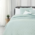 thumbnail image 5 of Great Bay Home Dot Stitch All-Season Reversible Quilt Set With Shams  (Twin, Light Aqua), 5 of 6