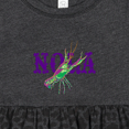 thumbnail image 4 of Inktastic Nola Mardi Gras Crayfish in Purple Girls Baby Dress, 4 of 5