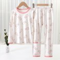 thumbnail image 2 of NOLDARES Kids & Toddler Girls Boys Pajamas 2 Piece Pjs Set Cotton Sleepwear Fall Winter Outfit Long sleeve Pjs Outfit 6-12 Months 12-24 Months 2t 3t 4t 5t 6t 7t 8t 9t Children,White,2-3 Y, 2 of 6