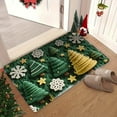 thumbnail image 6 of YIKA Christmas Rugs Christmas Floor Mat Christmas Mat Christmas Decorative For Living Bedroom Kitchen Decoration Bath Santa Claus Christmas Tree Snowflake Elk Carpet Mat G, 6 of 6