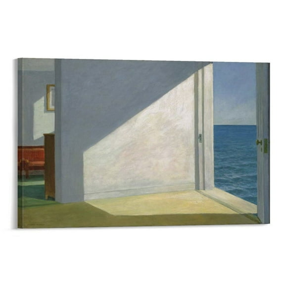 Edward Hopper Prints 《Rooms by The Sea》 Wall Art Poster Artworks Canvas Poster Room Aesthetic Wall Art Prints Home Modern Decor Gifts 08x12inch(20x30cm)