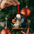 thumbnail image 1 of Ganfancp Decoracion de Belenes Arbol de Navidad de Madera Decoracion de Coches Sagrados Regalos Religiosos Decoracion de Belenes Regalos de Navidad Liquidación Ventas Hoy Ofertas Prime 1X Colgante Je, 1 of 7