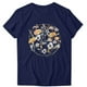 thumbnail image 1 of Camiseta de Manga Corta de Cuello Redondo Impresa para Mujeres, Primavera Y Verano Casual, 1 of 3