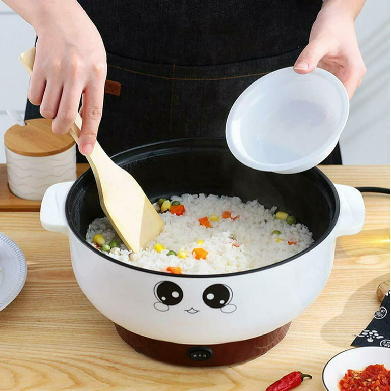 3-IN-1 Multifunction 2.3L Electric Skillet Cooker Steamer Grill Pot  Nonstick With Lid + 5 Free Gifts 