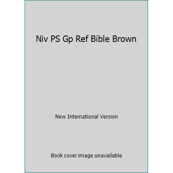 Pre-Owned Niv PS Gp Ref Bible Brown (Paperback) 0310621828 9780310621829