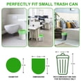 thumbnail image 2 of 5 Gallon Biodegradable Garbage Bags -  100 Count Unscented Compostable Trash Leakproof & Resistant Wastebasket Liners Fit For Kitchen Pet Or Diaper Pail 5 Rolls Clear Green, 2 of 7