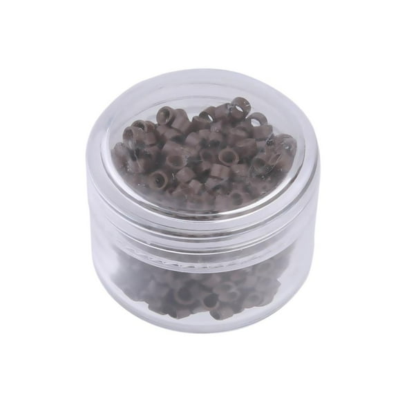 500pcs Hair Bun extension Lined Beads Link Stick Tip 5MM