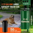 thumbnail image 3 of KFFKFF Canine Refuse Station, Business-grade Dog Excrement Station, 11.5 Gallons Animal Waste Container with 50 Bin Liners, Bag Distributor & 600 Disposal Bags, 3 of 9