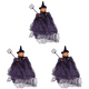 thumbnail image 1 of Colgantes Muñeca Calabaza Halloween Terror para Accesorios Casa Encantada () Púrpura, 1 of 4