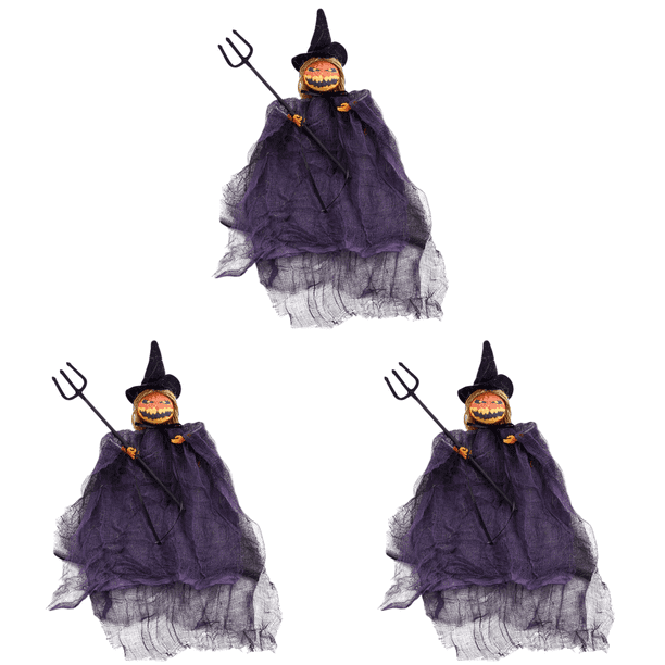 Colgantes Muñeca Calabaza Halloween Terror para Accesorios Casa Encantada () Púrpura