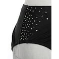thumbnail image 7 of CHICTRY Women's Lyrical Dance Outfits Two Piece Sparkly Rhinestone Modern Contemporary Dancewear Black M, 7 of 7
