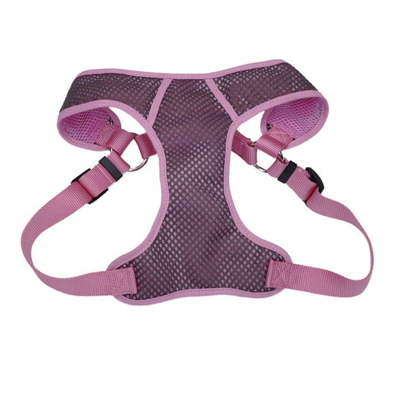 Coastal - Comfort Soft - Sport Wrap Adjustable Dog Harness, Grey with Pink, 1" x 28"-36"