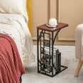 thumbnail image 2 of Costway 2 PCS C-Shaped Side Sofa Narrow Snack Table for Living Room Bedroom Small Space, 2 of 10