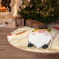 thumbnail image 4 of Salouo Three Gnomes With Balloons Christmas Tree Skirt 36" Farmhouse Christmas Decorations Snowman Xmas Tree Skirt Tree Mat for Holiday Party Decor, 4 of 8