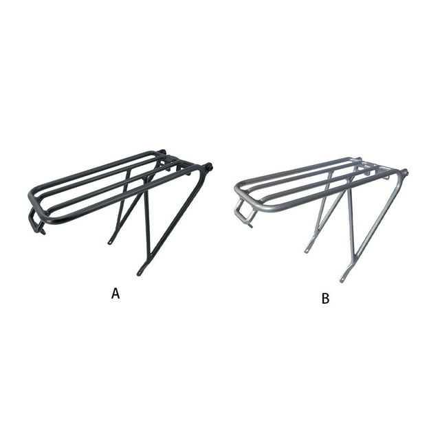 Folded Bike Rear Rack Removable Professional Reusable Washable Cargo Luggage Carrier Shelf Accessories Replacement for Brompton Black