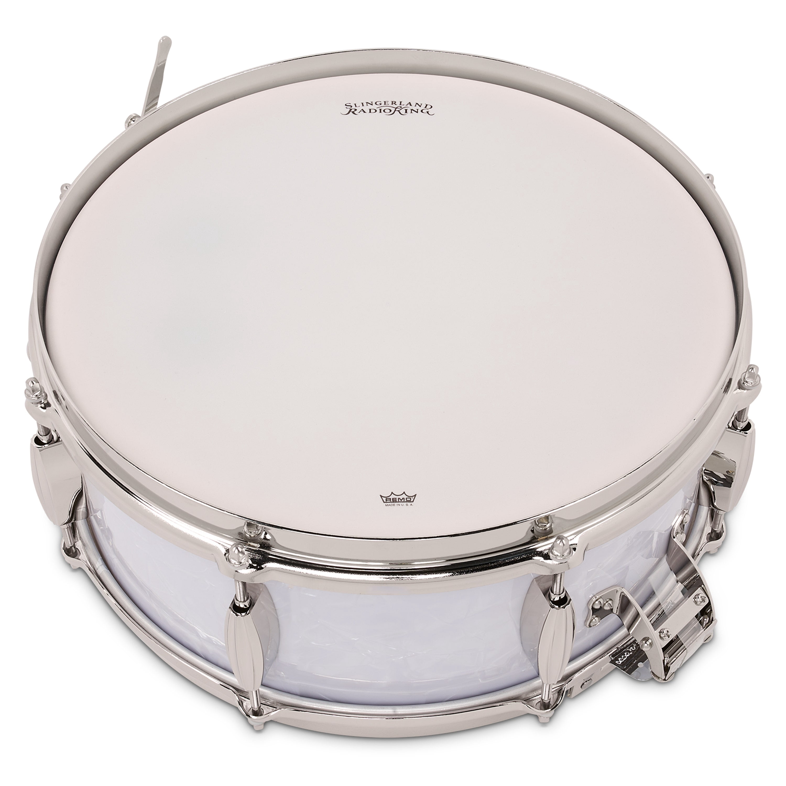 Slingerland Radio King Snare Drum, 5.5x14", White Marine Pearl