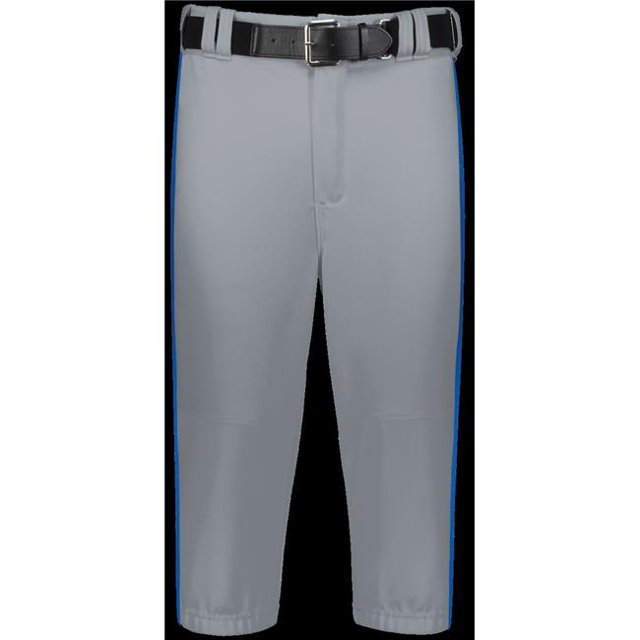 Adult Piped Diamond Series Knicker 2.0 Pant, Baseball Gray & Royal - Small