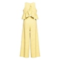 thumbnail image 4 of Women’s Pants Set for Casual Weekend Wear Sleeveless Top and Straight Leg Pants Modern Two Piece Ensemble Plaid Yellow XL, 4 of 6
