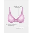 thumbnail image 2 of Women's Mesh Balconette Bra Sheer Demi Underwire Unlined Sexy Plus Size Bras Lace, 2 of 5