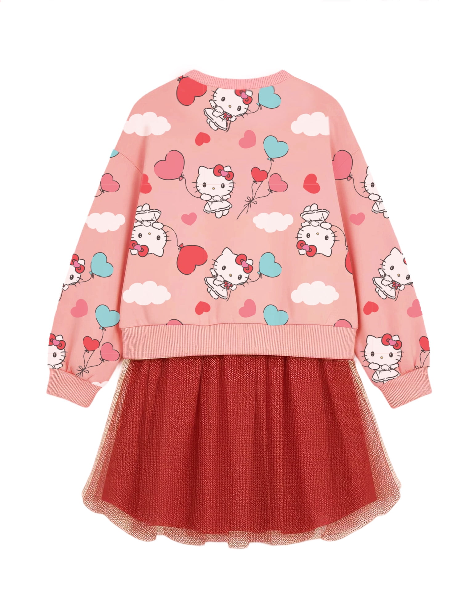 Hello Kitty Girls Sweatshirt Tutu Dress, Sizes 4-12