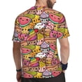 thumbnail image 2 of Wukai Fruit-Flavored Ice-Cream Print Men's Short-Sleeved Mesh T-Shirt,Quick-Dry Short Sleeve Workout T-Shirt-Medium, 2 of 8