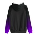 thumbnail image 5 of Bowake Vêtements d'Automne pour Femmes à Manches Longues Dégradé Chandails en Molleton Décontractés Légers Raglan avec Poche, 5 of 5