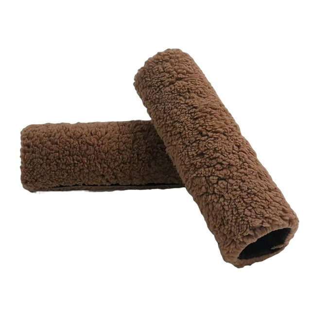 royalvide diyhomedecor_uk 1 par de fundas para reposabrazos de silla de ruedas antideslizantes y cómodas Marrón