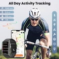 thumbnail image 3 of Fitness Tracker, 1.57" Smart Watch for Women Men, 10mm Ultra-Thin Fitness Watch with 2 Interchangeable Bands/Answer/Make Calls/120 Sports Modes/IP68 Waterproof, fits for Android iPhone Devices, Black, 3 of 6