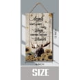 thumbnail image 4 of Angels Don't Always Have Wings Sometimes They Have Whiskers Wooden Hanging Sign Moose Lovers Gift Hanging Wall Sign Inspirational Rustic Wooden Decor for Home Room Kitchen 6x12 Inches, 4 of 6