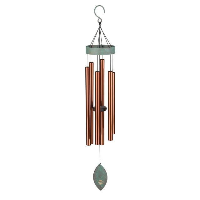 Campanilla de viento Regal Art & Gift Patina Breeze de 40 cm con 6 tubos