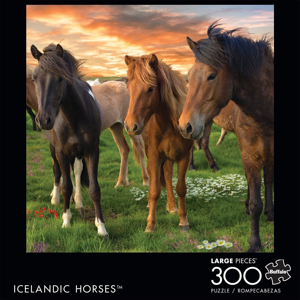 Buffalo Games Icelandic Horses - 300 Pieces Jigsaw Puzzle
