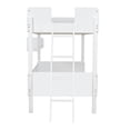 thumbnail image 6 of Bellemave Bunk Bed with Storage Shelves, Wooden Twin Over Twin Bunk Beds with with Bookshelf and Ladder, Ladder Can be Changed Left or Right, No Box Spring Required,White, 6 of 7