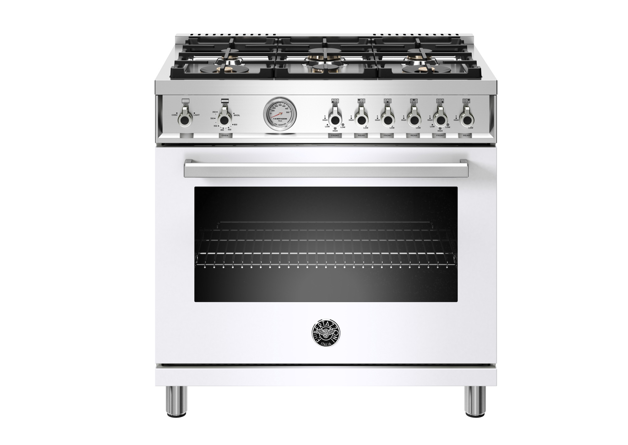 Bertazzoni Prof366gast Professional Series 36" Wide 5.9 Cu. Ft. Free