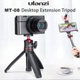 thumbnail image 4 of Mt-16 Mini Trípode Negro Para Cámara Tornillo Universal De 1/4" Para Cámara Sony/Canon/Nikon/Fujifilm Vlog Extensible Portátil De Mano Vlogging Montaje En Trípode Grabación De Vídeo Soporte De Mesa De, 4 of 5
