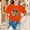 Orange, variant on Girls Capybara Animal Graphic Tee Crewneck Short Sleeve Fun Character Shirt Summer Casual Everyday T-Shirt Playwear Fashion Tops