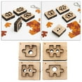 thumbnail image 6 of 4Pcs Wooden Die Cut Jigsaw Cutting Handmade Punch Hand Tool, 6 of 8