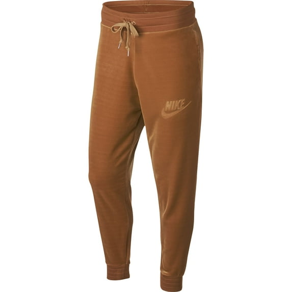 Nike Men's Plush Velour Pants Elemental Gold ah3388-722