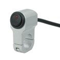 thumbnail image 1 of EeaseCA 12V 22mm Motorcycle Handlebar Headlight Switch Motorbike Modification Button with Indicator Light for Motorcycle Tricycle ATV Snow Scooter (Silver), 1 of 8