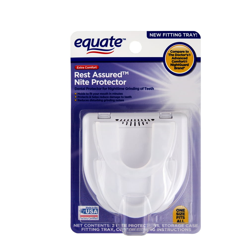 Equate Extra Comfort Rest Assured Dental Nite Protector, 2 Count